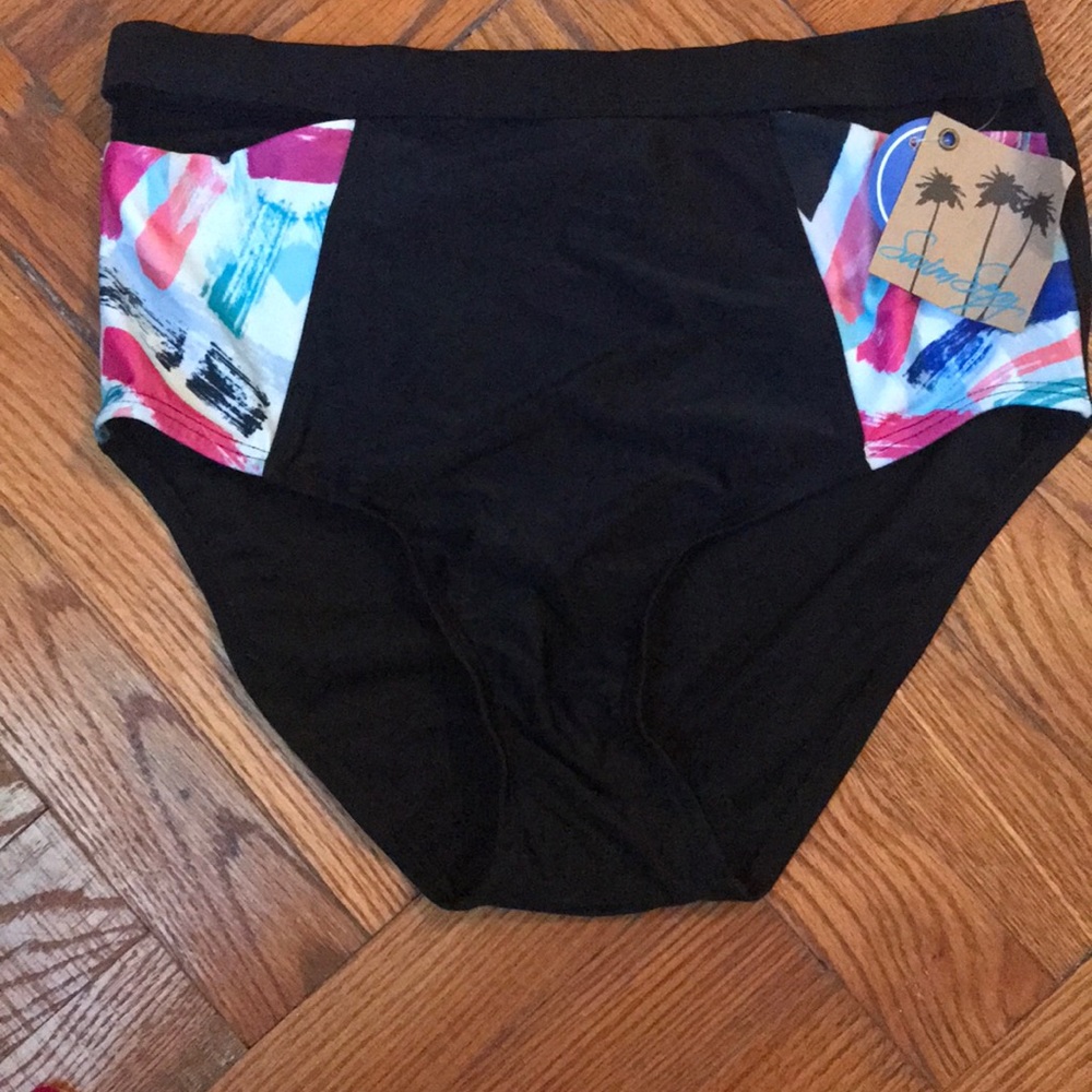 High waisted bikini bottom.